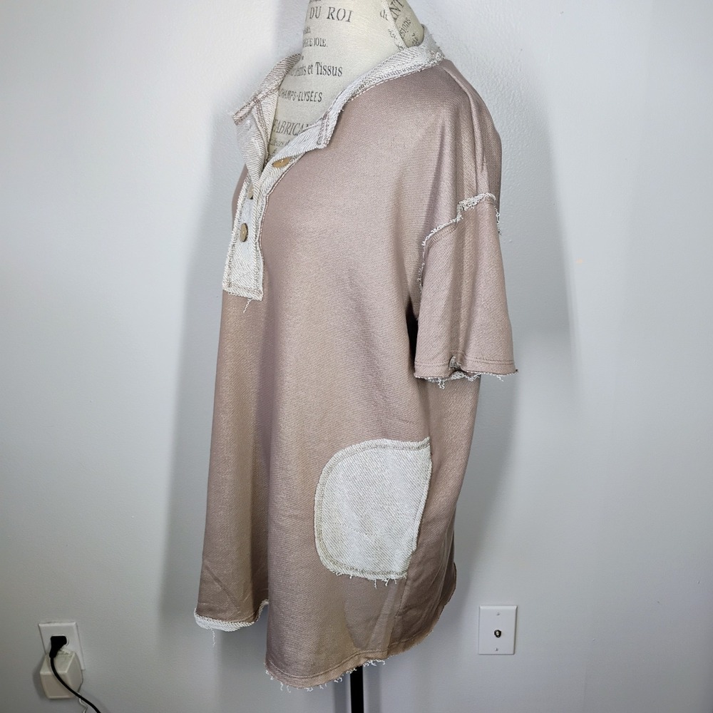 NWT Three Bird Nest The Nest Jodi Tunic Dress Mocha Womens Med Casual Oversized - Picture 6 of 12